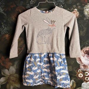 Mini Boden princess bunny (with glasses!) dress, size 7-8 years.